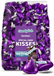Hershey's Kisses Special Dark Chocolate - 1 LB (Approx. 100 pcs) - Bulk...