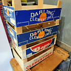 CHOICE : 1 Vintage Wooden Fruit Crate Box DARLING CLEMENTINES, bogu, spanish