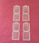SD and Micro SD Card Case Lot of 4 Holder Storage Hard Plastic Transparent