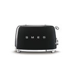 Smeg TSF03BLUS Black 50's Retro Style 4 Slot Toaster (Open Box)
