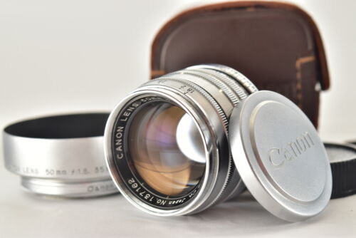 Hood [Near MINT] Canon 50mm f1.8 Silver Leica Screw Mount Lens L39 LTM Filter