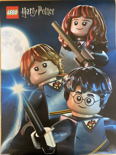 LEGO Wizarding World HARRY POTTER JK Rowling Promo 2 Sided Poster 18x24 NEW X2