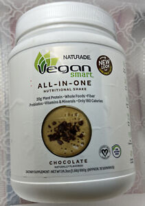 Naturade Vegan Smart  All-In-One Nutritional Shake Chocolate 1.51 lb Exp 05/24