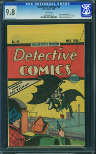 Detective Comics #27 CGC 9.8 1984 1st Batman! Oreo Reprint! WHITE N12 914 cm bin