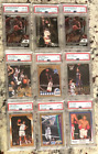 LOT OF 9 PSA GRADED CARDS - 2 are of Michael Jordan & 2 are of Anthony Edwards