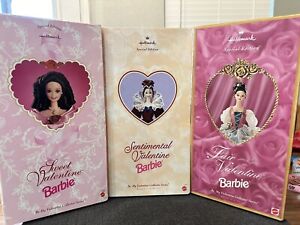 Barbie Be My Valentine Collector Series Hallmark - Lot Of 3: 1995/1996/1997 NIB