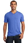 District DT1350 Mens Short Sleeve Perfect Tri V-Neck Smart Casual T-Shirt