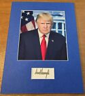 President Donald Trump - White House Signed Autograph & Photo Display