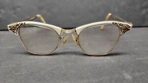 Vintage Artcraft Aluminum Cat Eye Glasses Retro Fashion Accessory