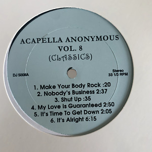 RARE Acapella Anonymous Vol. 8 (Classics) House Garage DJ 12