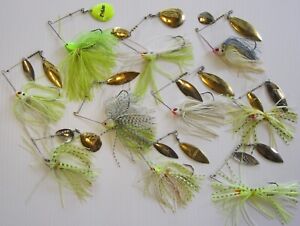 New ListingSpinnerbait Used Lot Of  10 Mixed Colors / Weights / Hawg Caller / Hildebrandt