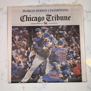 11/3/2016 Cubs Win World Series Chicago Tribune Newspaper (New/Full Paper)