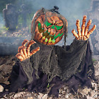 Pumpkin Groundbreaker Animated Prop Halloween Haunted Graveyard Animatronic Man