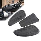 3 pcs Fuel Tank Knee Traction Gas Pad Protector Union Jack Fit For Harley Honda (For: Triumph Thruxton)