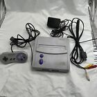 Super Nintendo SNES JR Video Game Console SNS-101 OME Controller Tested Works!