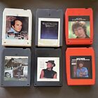 Lot of  6  8 Track Tapes Country Music Willie Nelson Mac Davis Merle Haggard