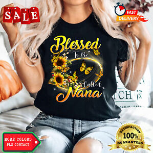 Blessed to be called Nana Shirt Sunflower Lovers Grandma T-Shirt