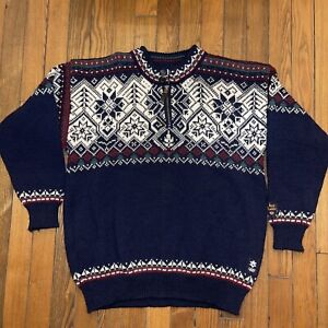 Vintage DALE OF NORWAY Salt Lake 2002 Olympics 1/4 Zip Wool Sweater MEDIUM