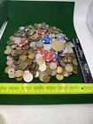 7 1/2 Lbs Pounds World Coins Some Damage Coins Lot Tokens And Poker Chips