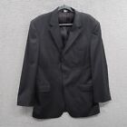Jos A Bank Suit Coat Mens 42 Regular Dark Gray 100% Wool Long Sleeve Signature