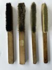 Vintage lot of Watchmaker Brushes x 4 Tools Bench Brush Polisher Horsehair?