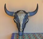 SAVE 20% XXL American Buffalo Male Bull Skull with Natural Pyrite Western Decor