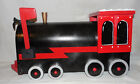 NEW Hand Painted Steam Engine Train Mailbox Hand Crafted Mail Box Red TRAIN