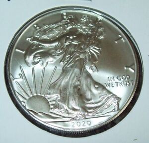 New Listing2020 American Silver Eagle 1 Troy Oz. .999 Fine One Dollar Coin BU