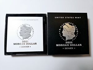 2021-D Morgan US Mint Box Only & Certicate of Authenticity