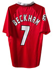 Manchester United 1999 Champions League Home Jersey #7 David Beckham Size S