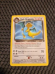 Pokemon TCG - WOTC Team Rocket Dark Dragonite Non Holo Rare Card - 22/82
