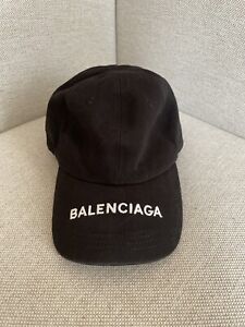 Balenciaga Black Baseball Hat Cap