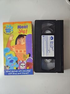 Nick Jr Blue’s Clues Meet Joe VHS Video Tape Nickelodeon Rare!