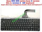 NEW for Asus X55A X55C X55U X55VD X55 X55X K53 K53SJ K53SC K53BY K53X keyboard