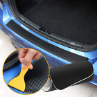 Car Accessories Rear Bumper Protector Guard Trim Cover Carbon Fiber Sticker+Tool (For: 2022 BMW X3)