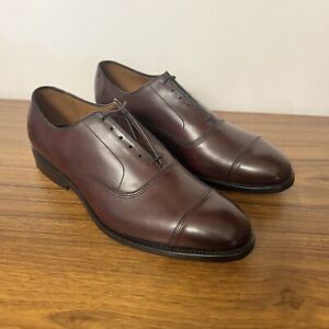 Allen Edmonds Sz 9.5 D Park Avenue Cap Toe Oxford Dark Brown Shoes 5875