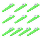 Kazoo Musical Instrument Plastic Green with Flute Diaphragm 10Pcs