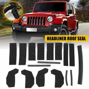 17PCS Interior Accessories Hard Top Seal Kit For 2007-2018 Jeep Wrangler JK NEW (For: Jeep Wrangler JK)