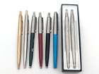 New ListingLot of 7 Parker Ballpoint Pens (1 - 10K gold filled) & 1 Pencil - READ DESC.