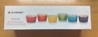 Le Creuset Mini Ramekins Rainbow Set of 6 Multicolor Stoneware
