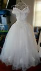 Vintage 1980s/90s Lady Eleanor Wedding Ball Gown ~ Size 8~ W 26