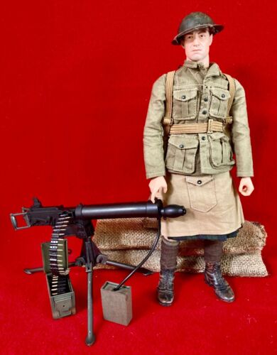1/6 Dragon, WW1, Scottish Black Watch, Vickers Machine Gunner Diorama