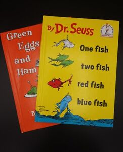 Dr Seuss Hardcover Books One Fish Two Fish Red Fish Blue Fish & Green Eggs & Ham