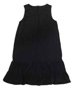 FRESH PRODUCE XLarge BLACK MELODY Jersey Slub Cotton Flounce Dress $59.00 NWD XL