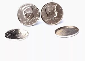 Magic Trick Half Dollar Magnetic Coin Shell Magicians Gimmick Coins T7