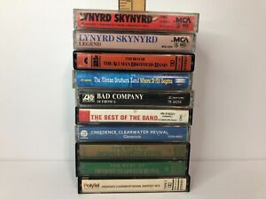 Vintage 70's & 80's Sothern Rock Cassette Lot: Skynyrd, CCR, Allman Brothers etc