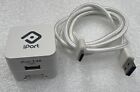 Original iPort White LUXE USB Power Supply Adaptor With USB To USB-C Cable
