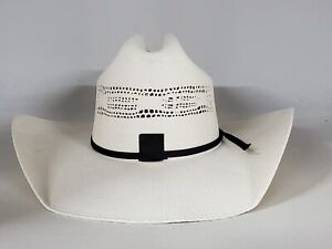 Cody James 15X BANGORA   Straw Black Tie  Cowboy Hat Men  Size 6 -7/8