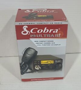 Cobra 19 Ultra III 3 Compact CB Radio Handheld 40 Channel LCD Display