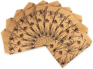 200 bags of our Exotic Plant Print Flat Paper Bags, for Treats, Storefronts,...